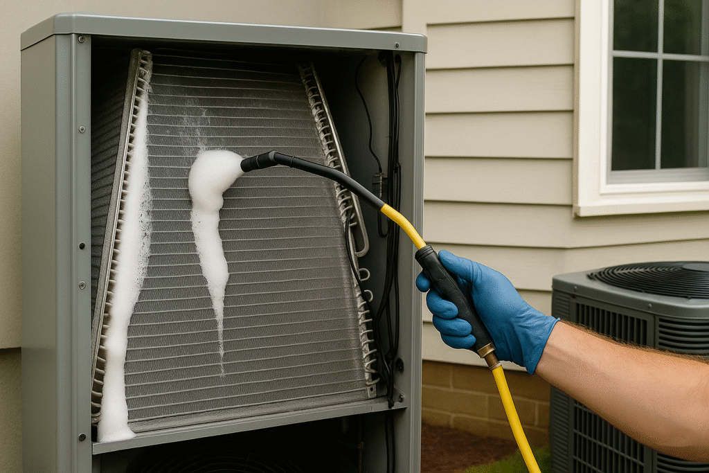 AC coil cleaning