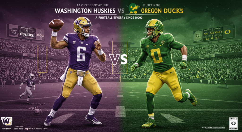 Washington Huskies Football vs Oregon Ducks Football Match Player Stats