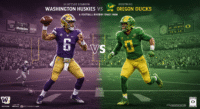 Washington Huskies Football vs Oregon Ducks Football Match Player Stats