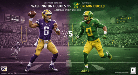 Washington Huskies Football vs Oregon Ducks Football Match Player Stats